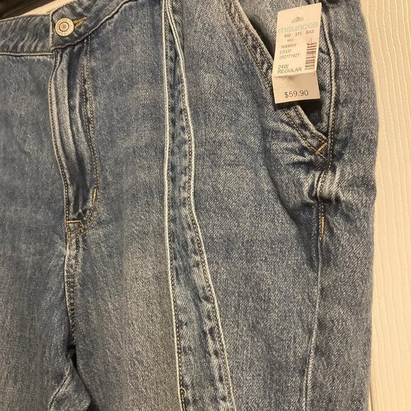 M Jeans By Maurices High Rise Wide Leg 24W Regular - Picture 3 of 5